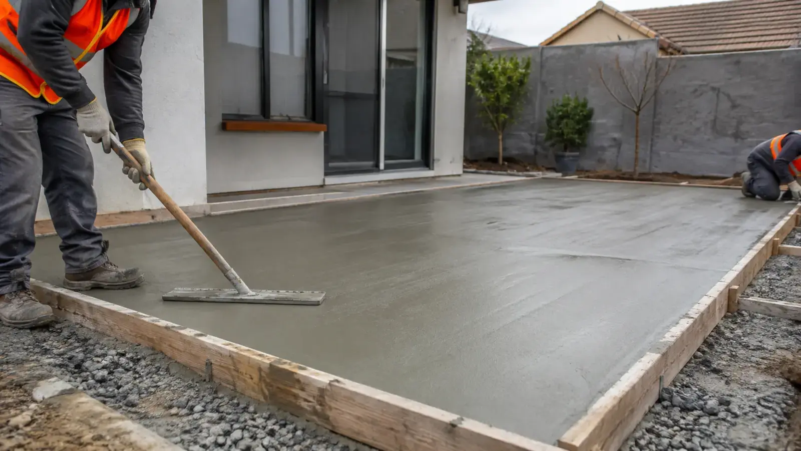 Radier exterior para terraza o bodega