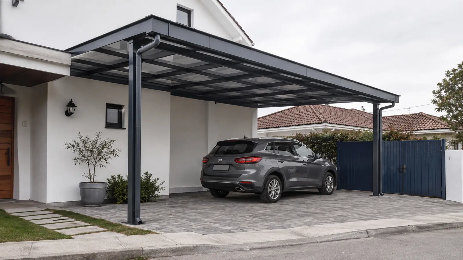 Techo de estacionamiento para uno o dos vehículos